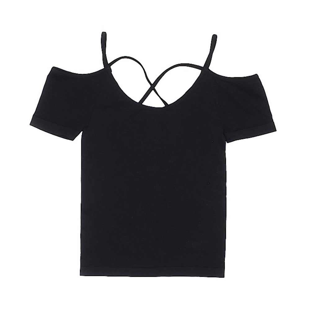 black short sleeve top